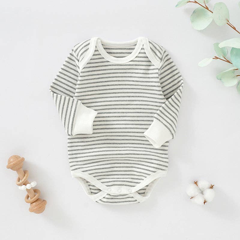 Striped Baby Onesie Soft Cotton Casual Bodysuit