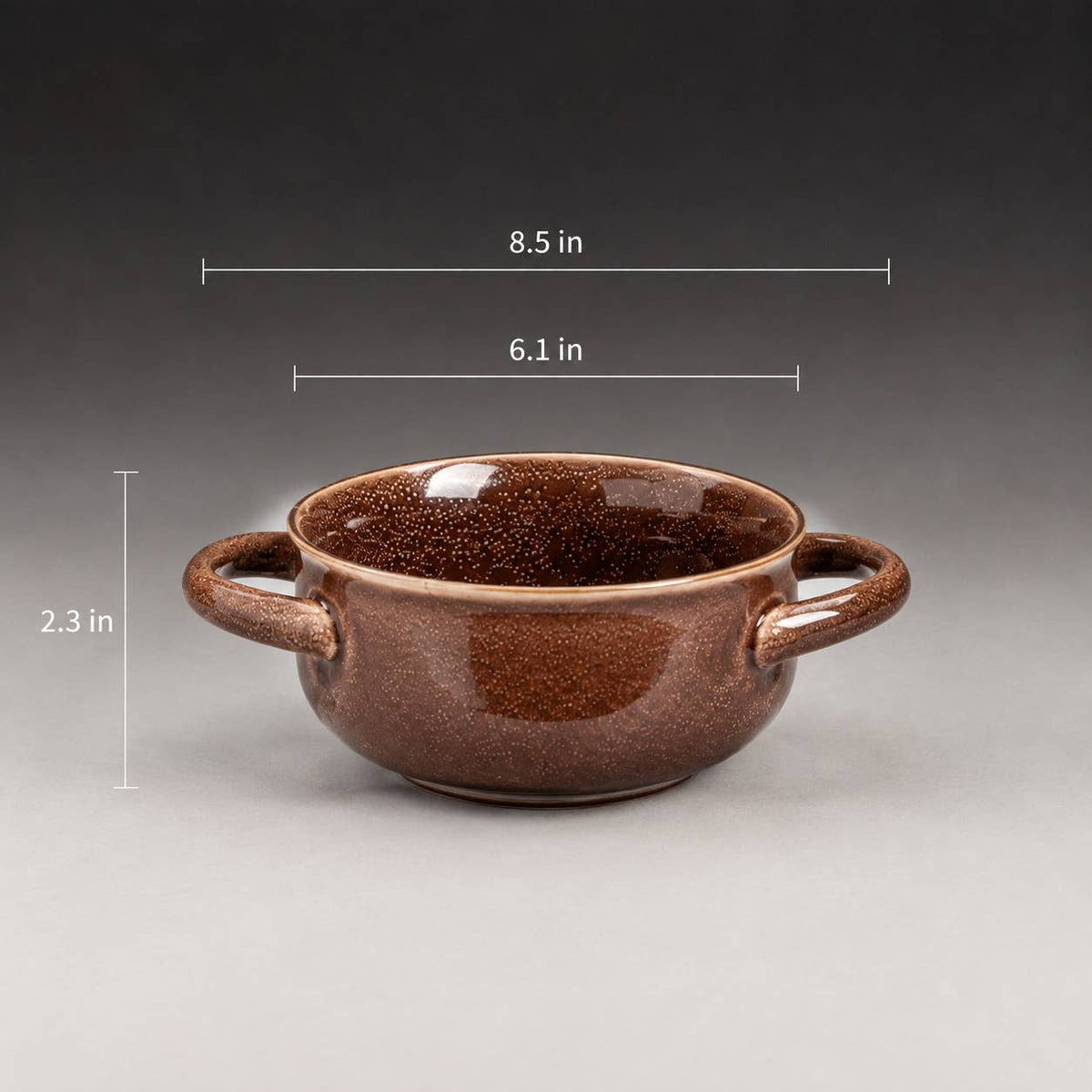 Irregular Handcrafted Ceramic Bowl with Handles