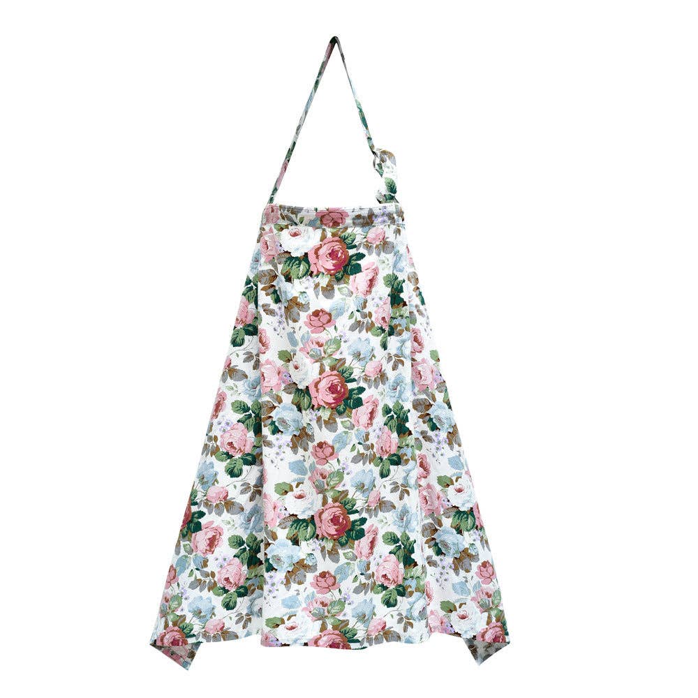 Cotton Nursing Cape with Floral Prints for Moms