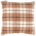Brown Plaid Pillow