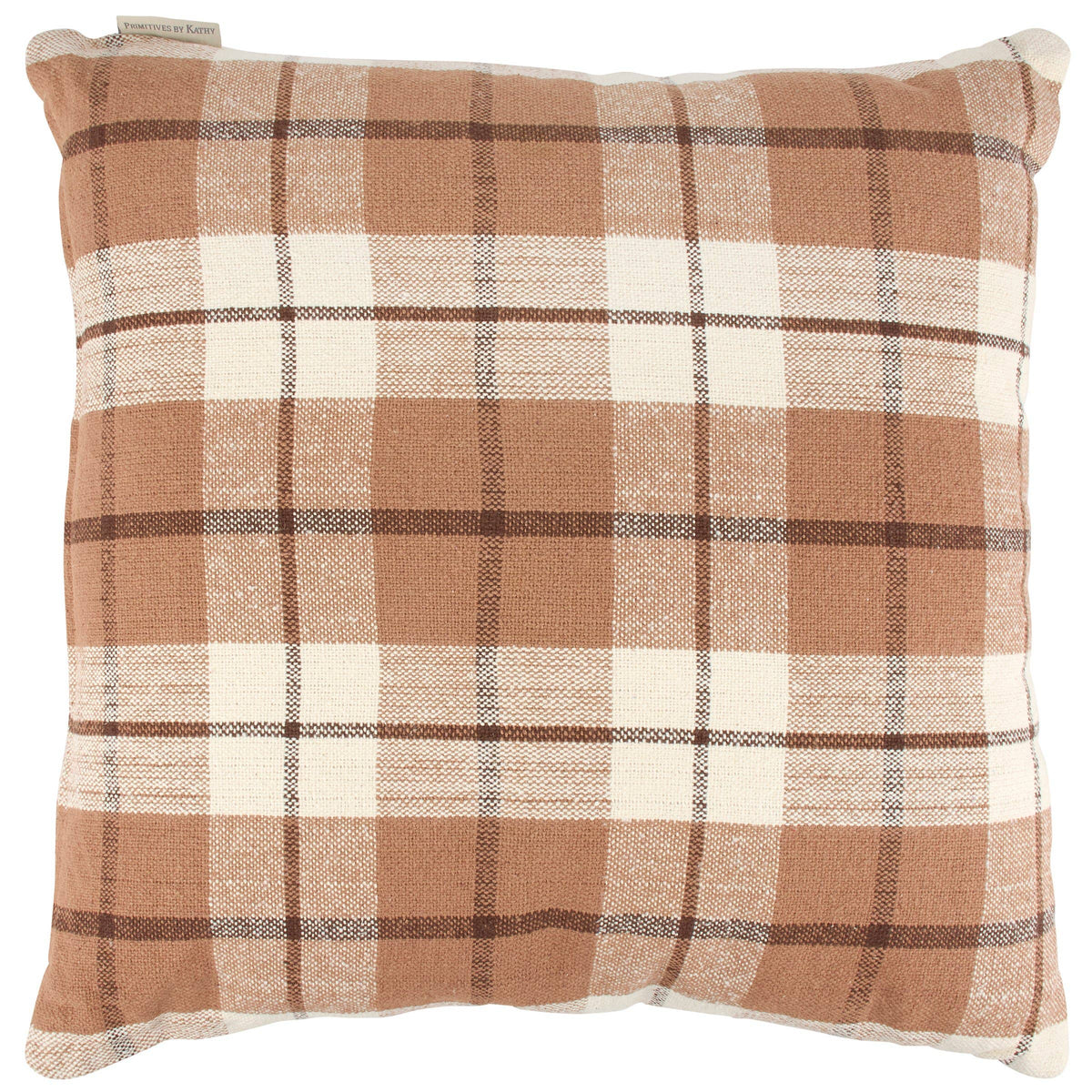 Brown Plaid Pillow