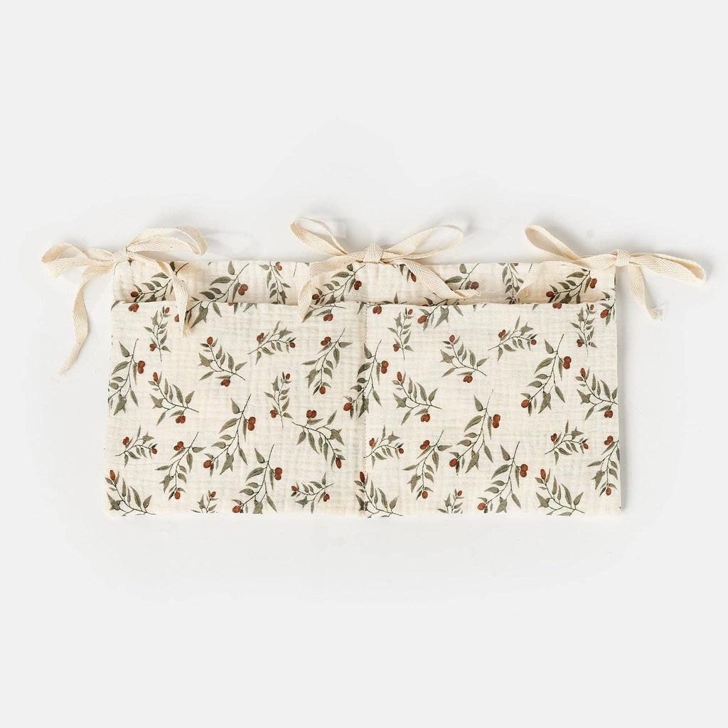 Multi-Functional Cotton Diaper Storage Pocket for Cribs and Strollers