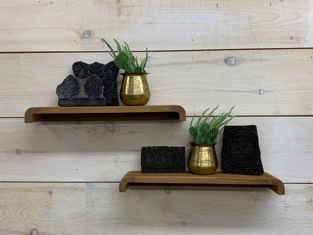 Floating Shelf (Pair) Teak  Wood