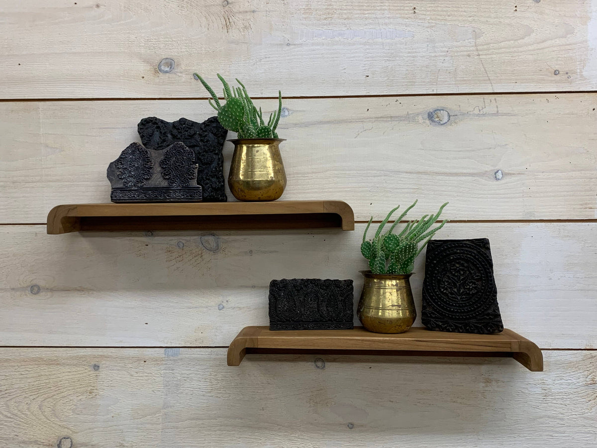 Floating Shelf (Pair) Teak  Wood