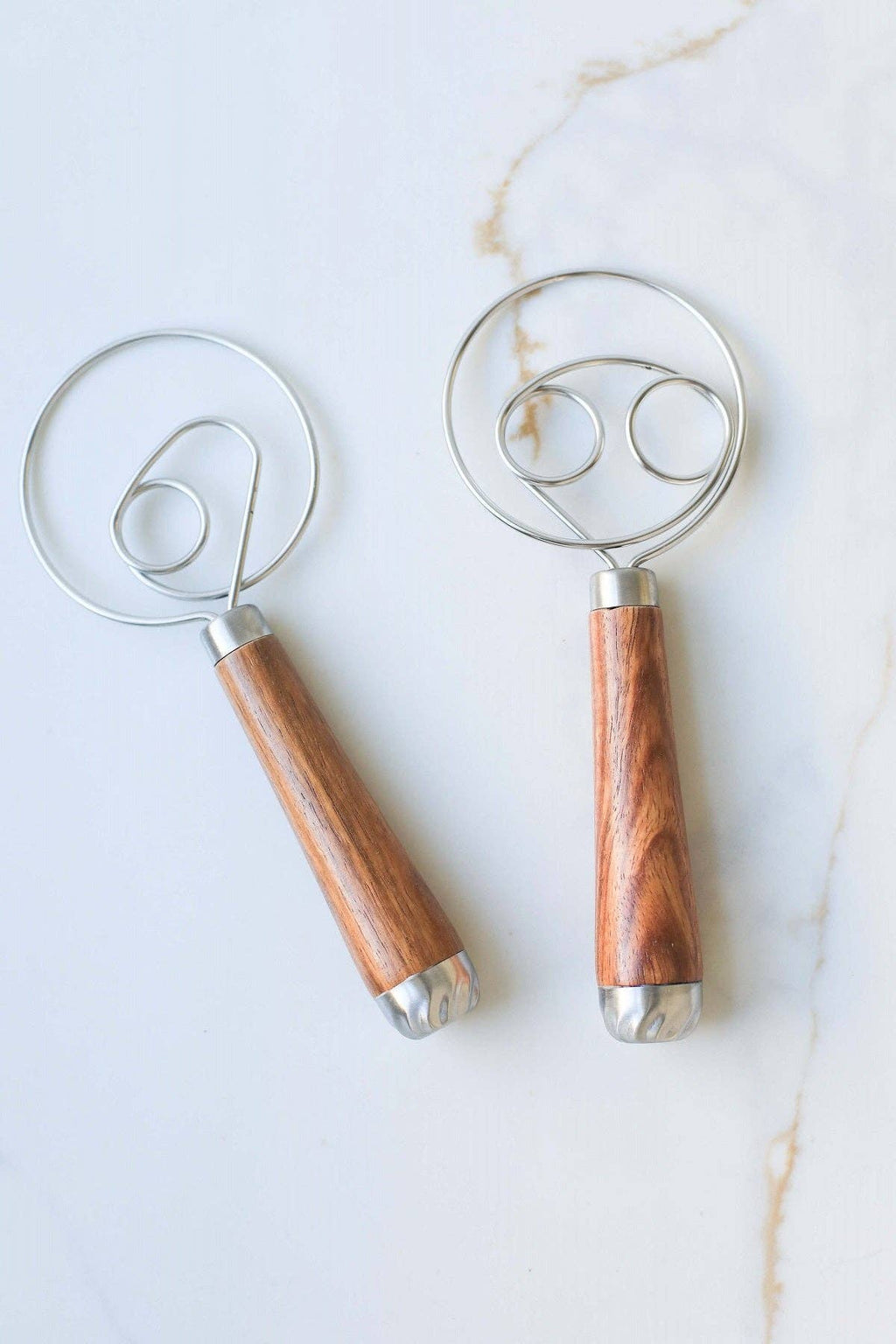 Rosewood Wooden Handle Dough Whisk