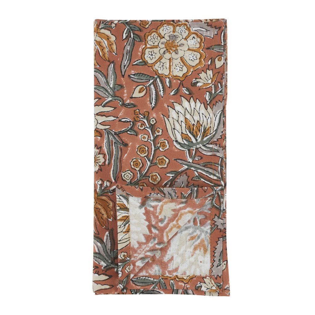 Botanical Pattern Cotton Decorative Napkins