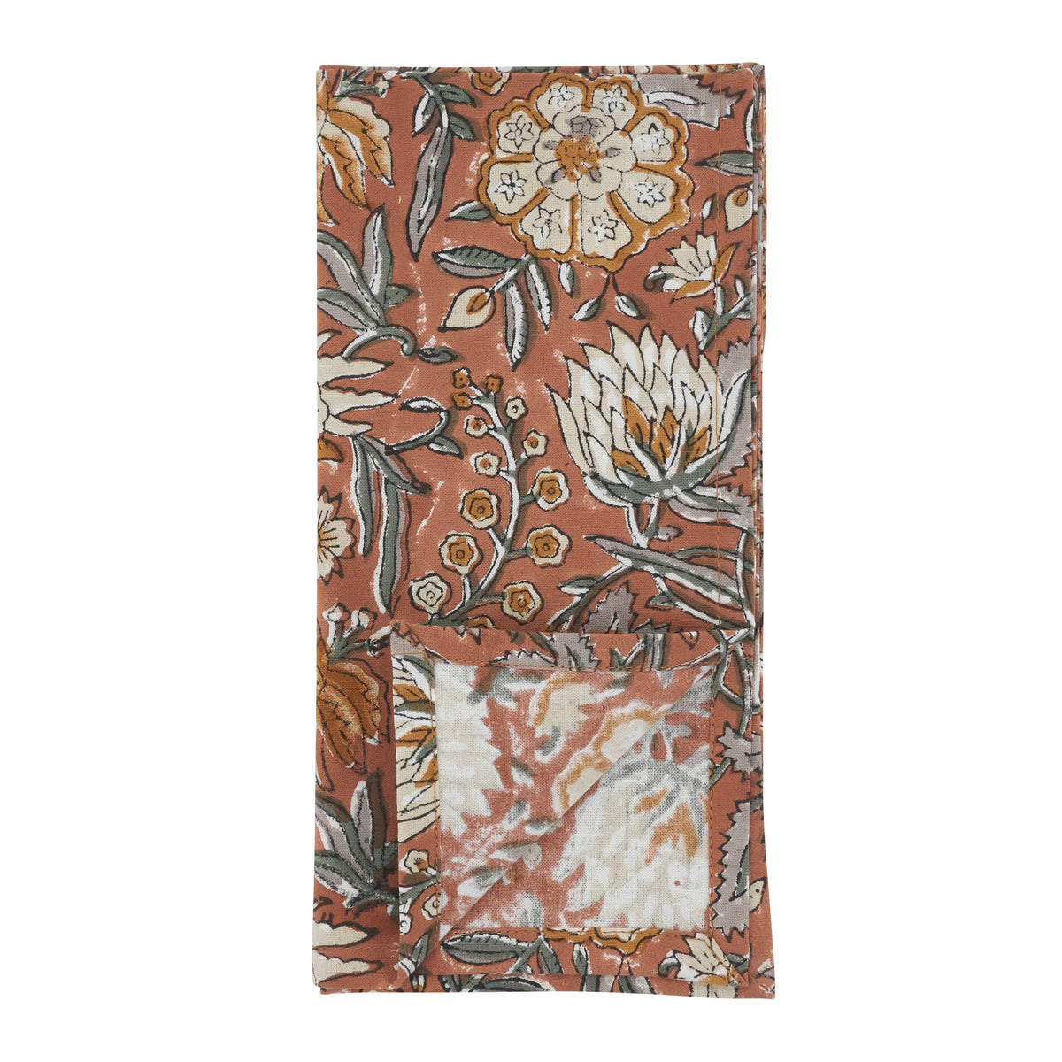 Botanical Pattern Cotton Decorative Napkins