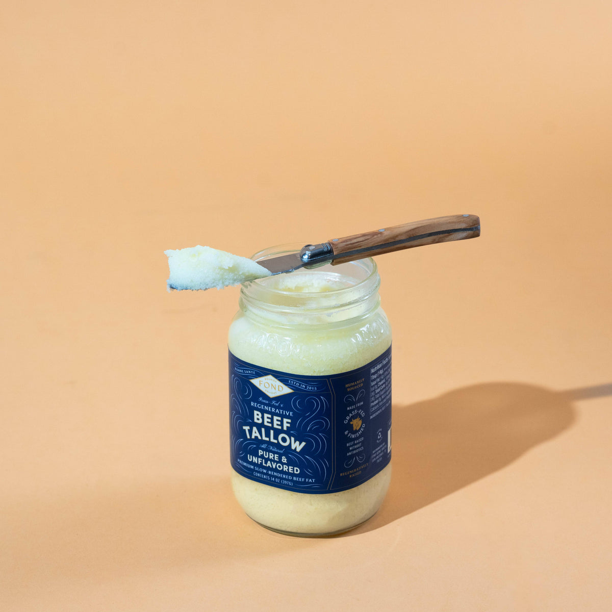 Pure & Unflavored Regenerative Beef Tallow 14oz