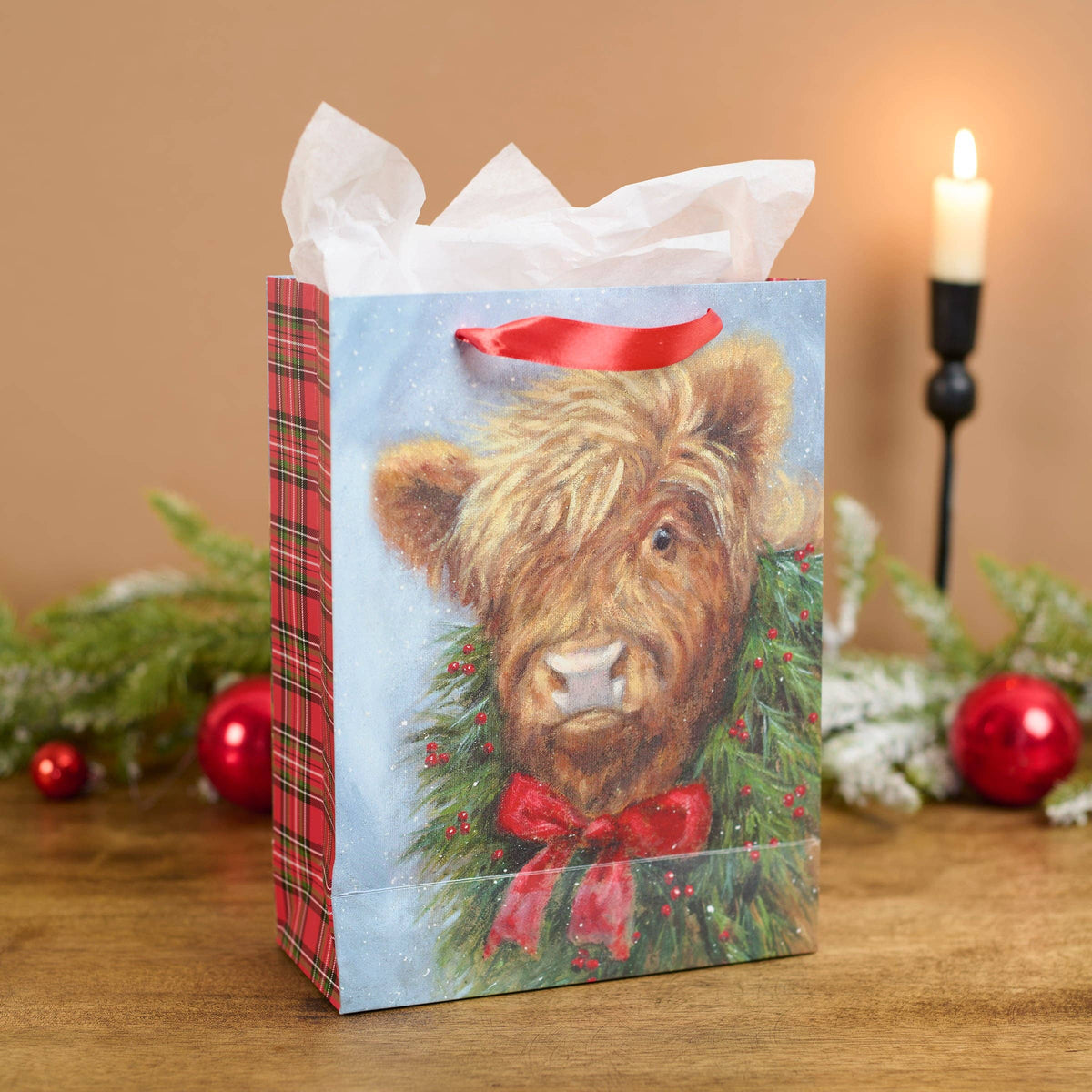 Christmas Highland Small Gift Bag