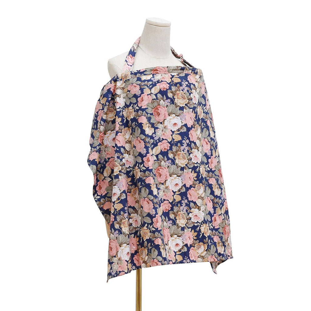 Cotton Nursing Cape with Floral Prints for Moms