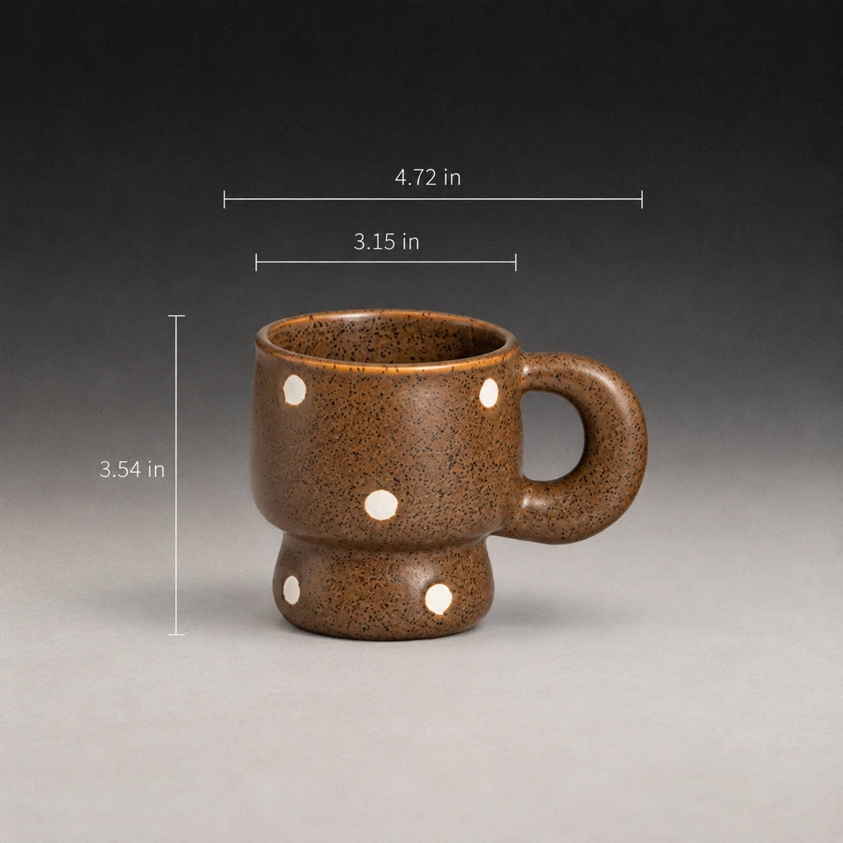 Speckled Brown Ceramic Coffee Mug