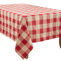 Stitched Plaid Tablecloth