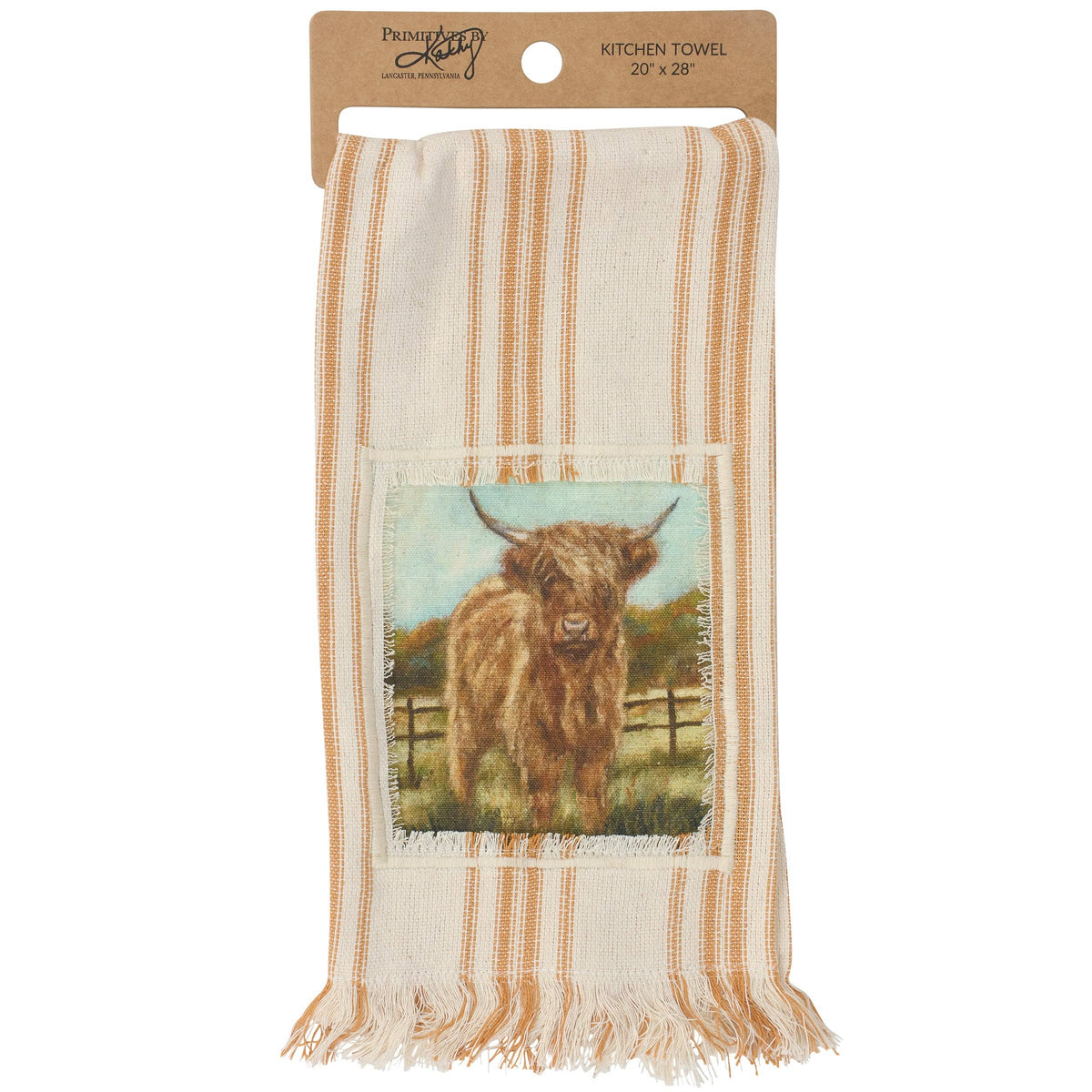 Fall Highland Kitchen Towel