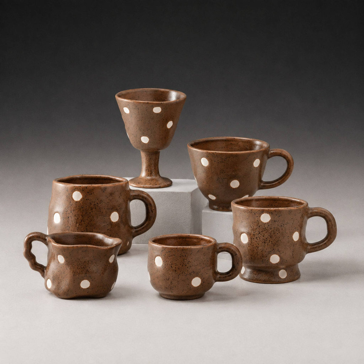 Speckled Brown Ceramic Coffee Mug