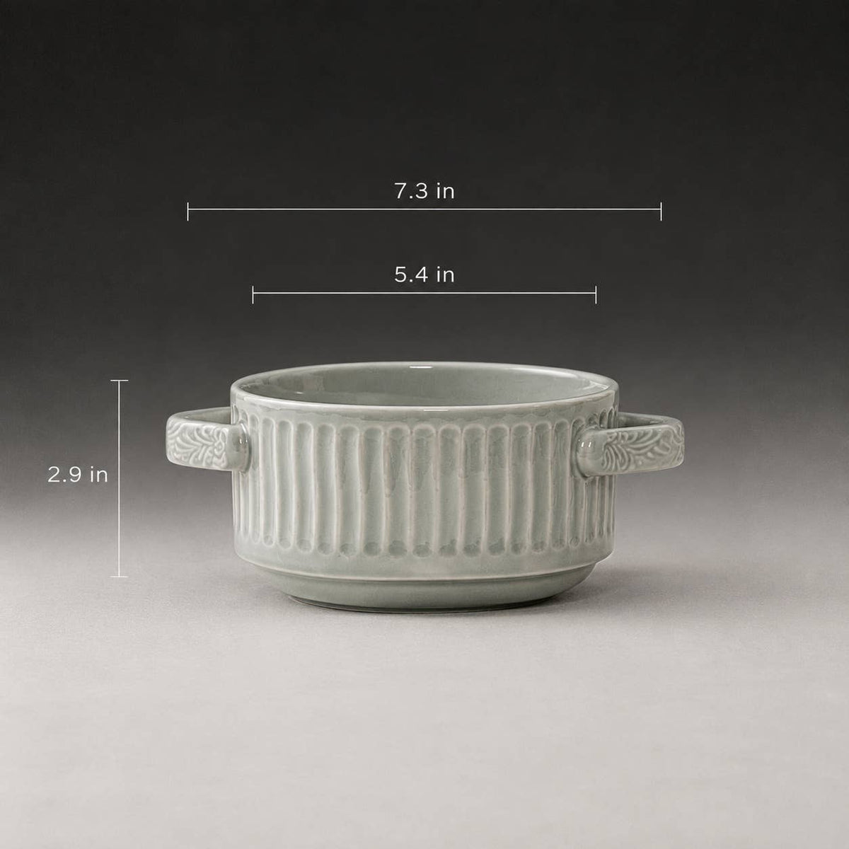 Irregular Handcrafted Ceramic Bowl with Handles