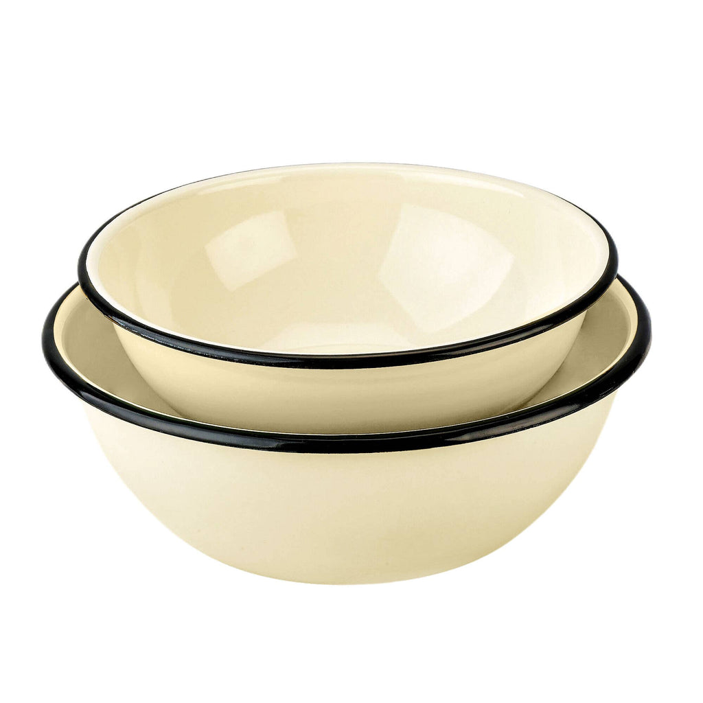 Ivory Vintage Enamel Bowl