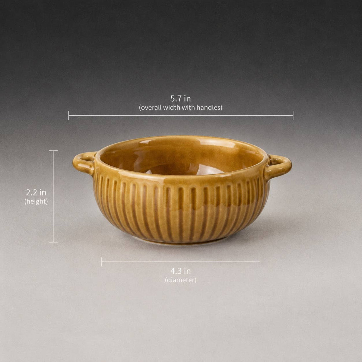 Irregular Handcrafted Ceramic Bowl with Handles