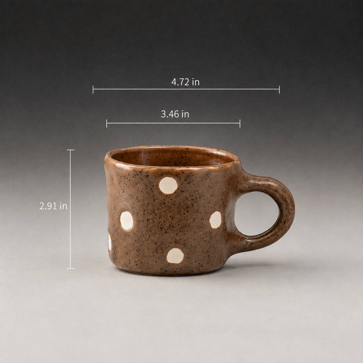 Speckled Brown Ceramic Coffee Mug