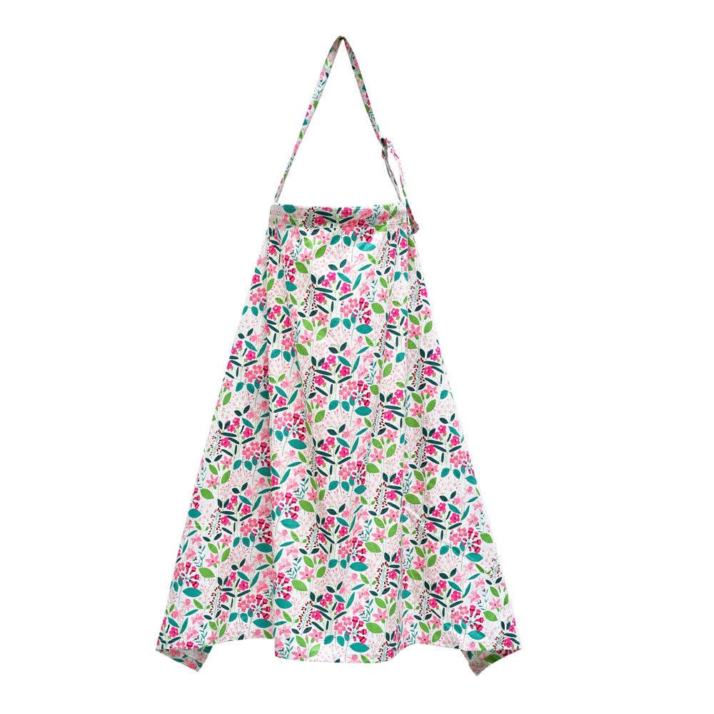 Cotton Nursing Cape with Floral Prints for Moms