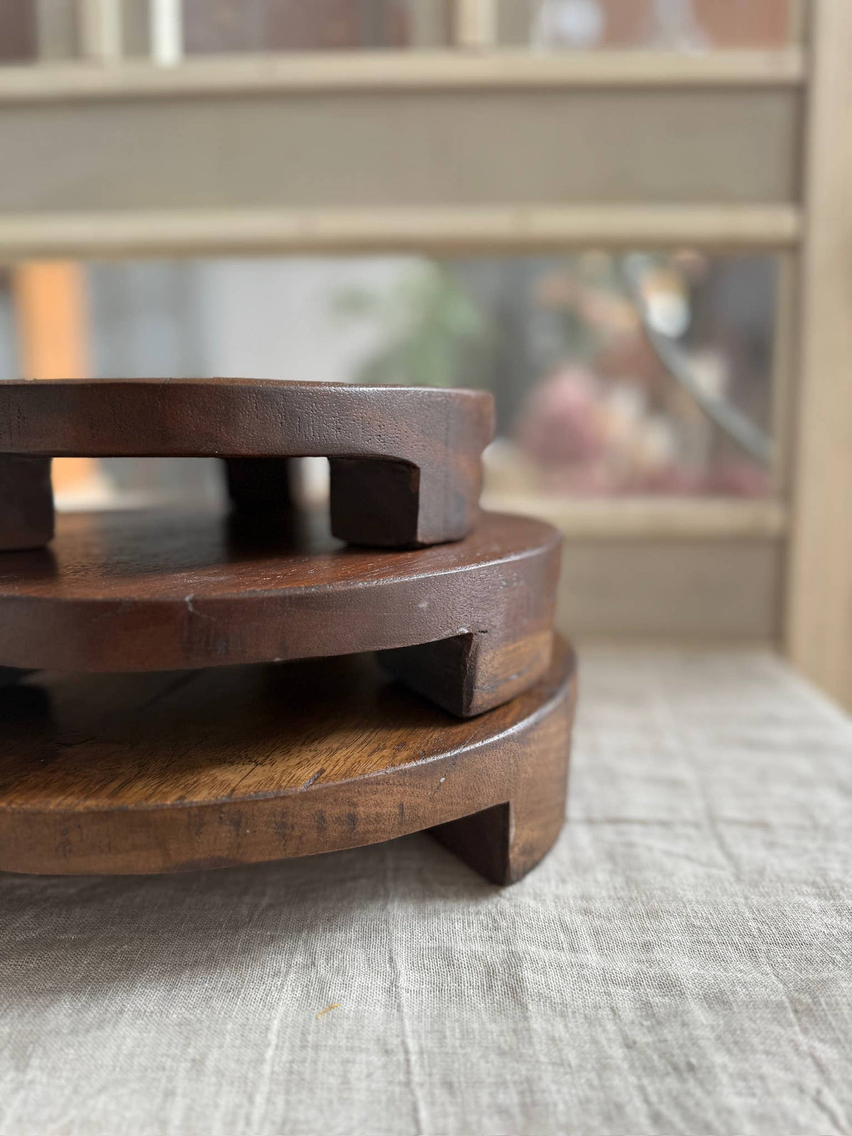 Found Wood Pedestal Large