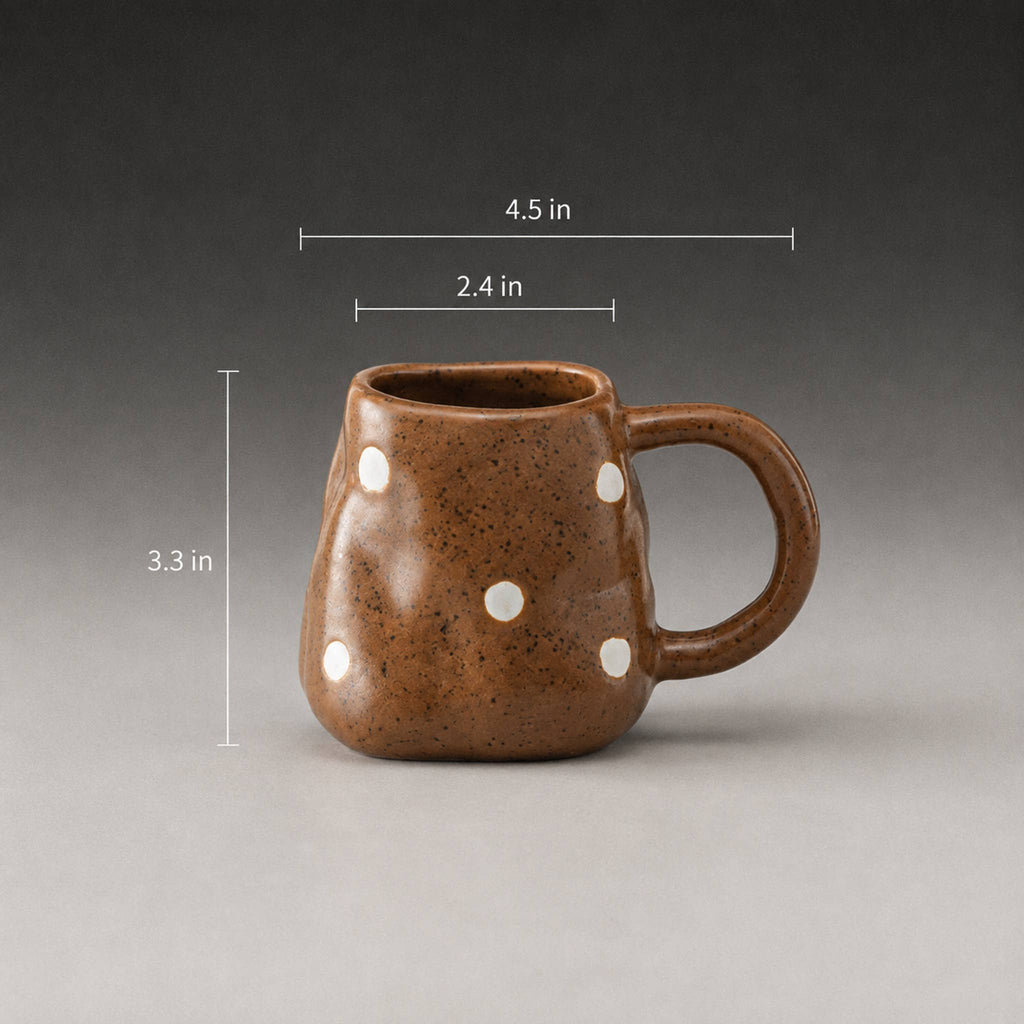 Speckled Brown Ceramic Coffee Mug