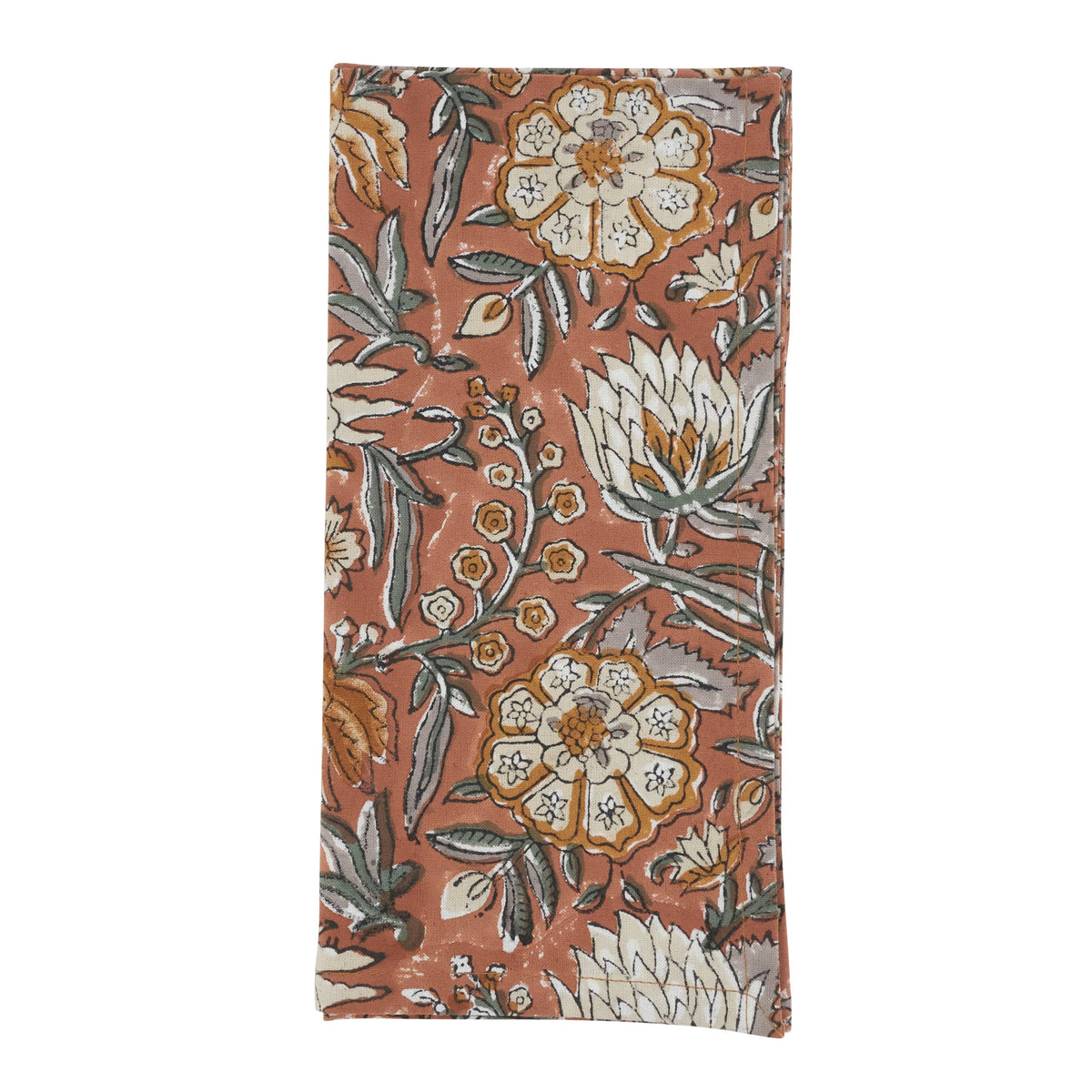 Botanical Pattern Cotton Decorative Napkins