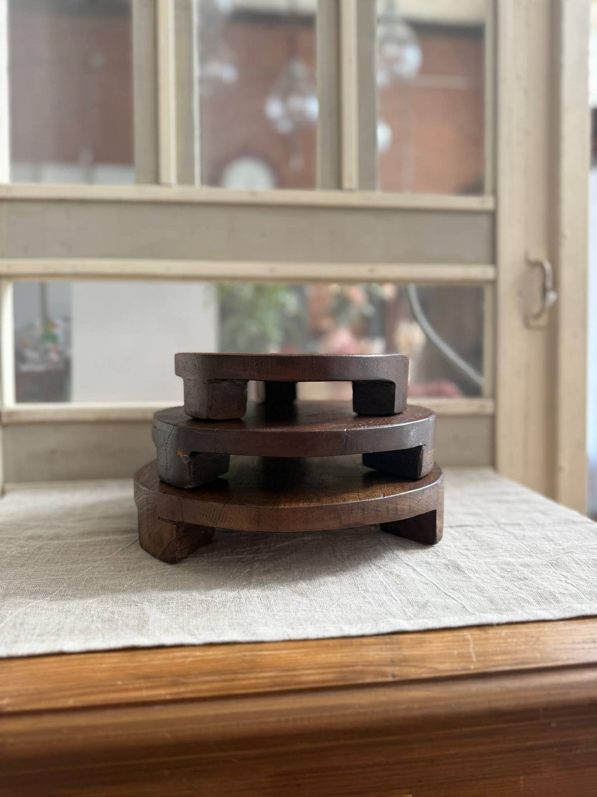 Found Wood Pedestal Large