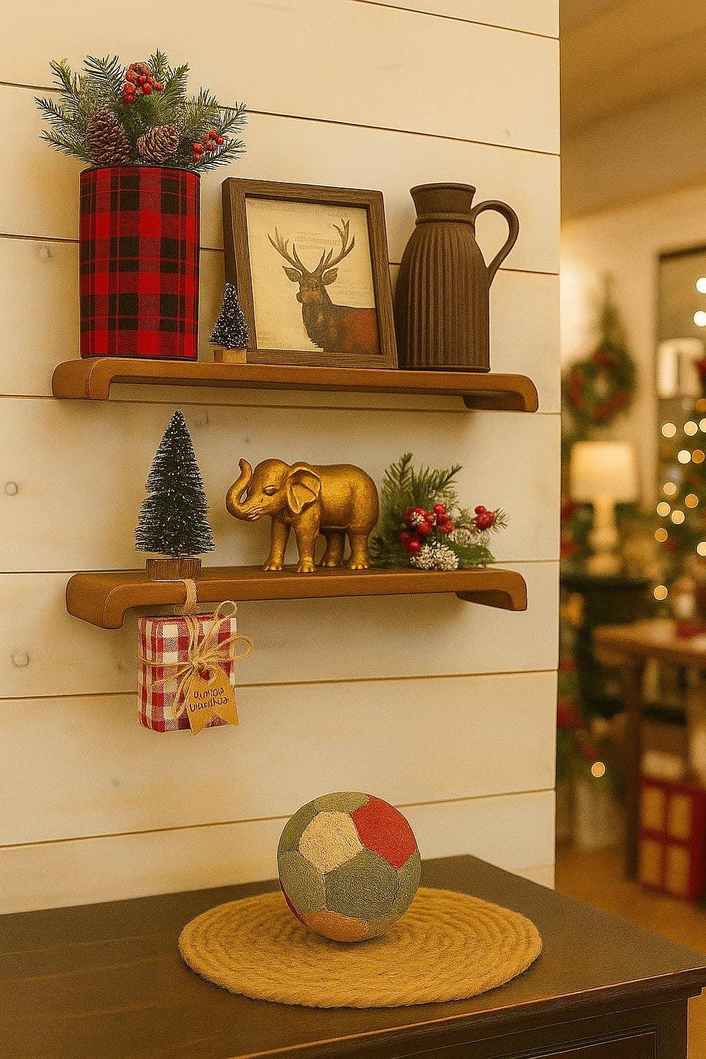 Floating Shelf (Pair) Teak  Wood