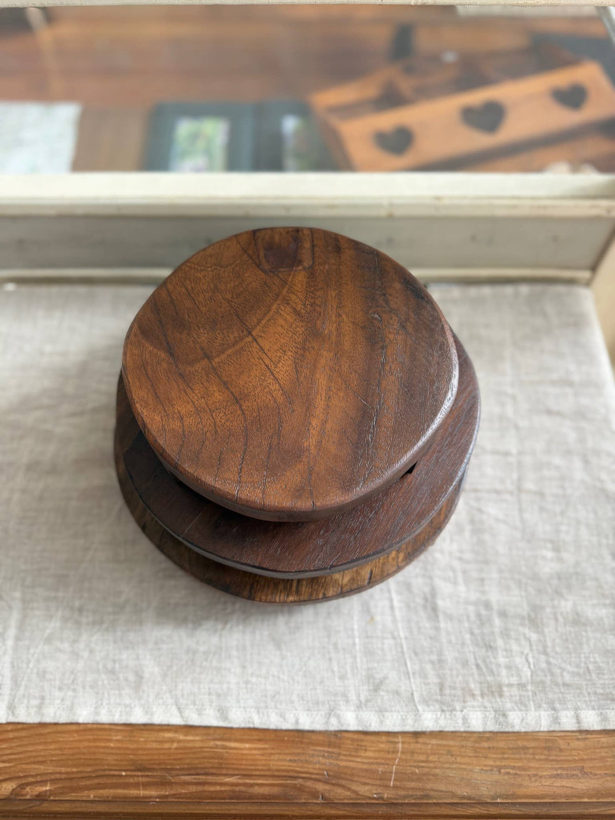 Found Wood Pedestal Large