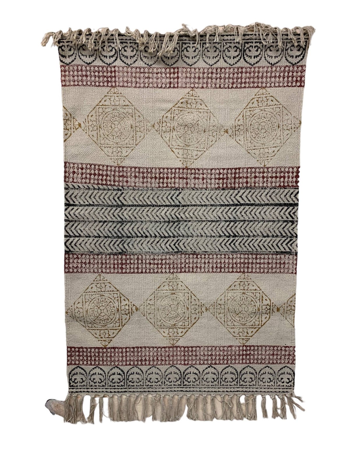 Cotton Canvas Throw Rug (2' x 3' & 3' x 5')