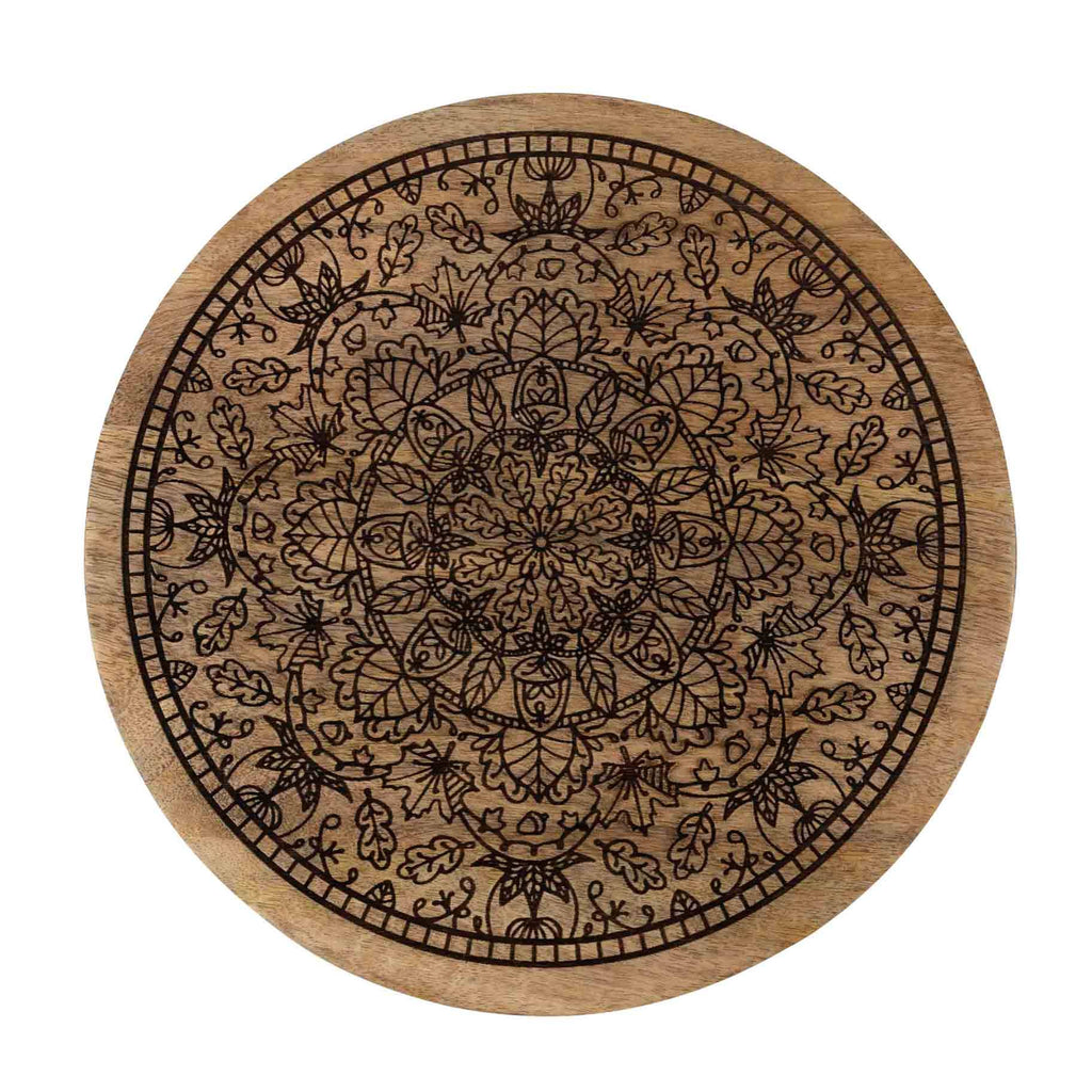 Mandala Wooden Lazy Susan *