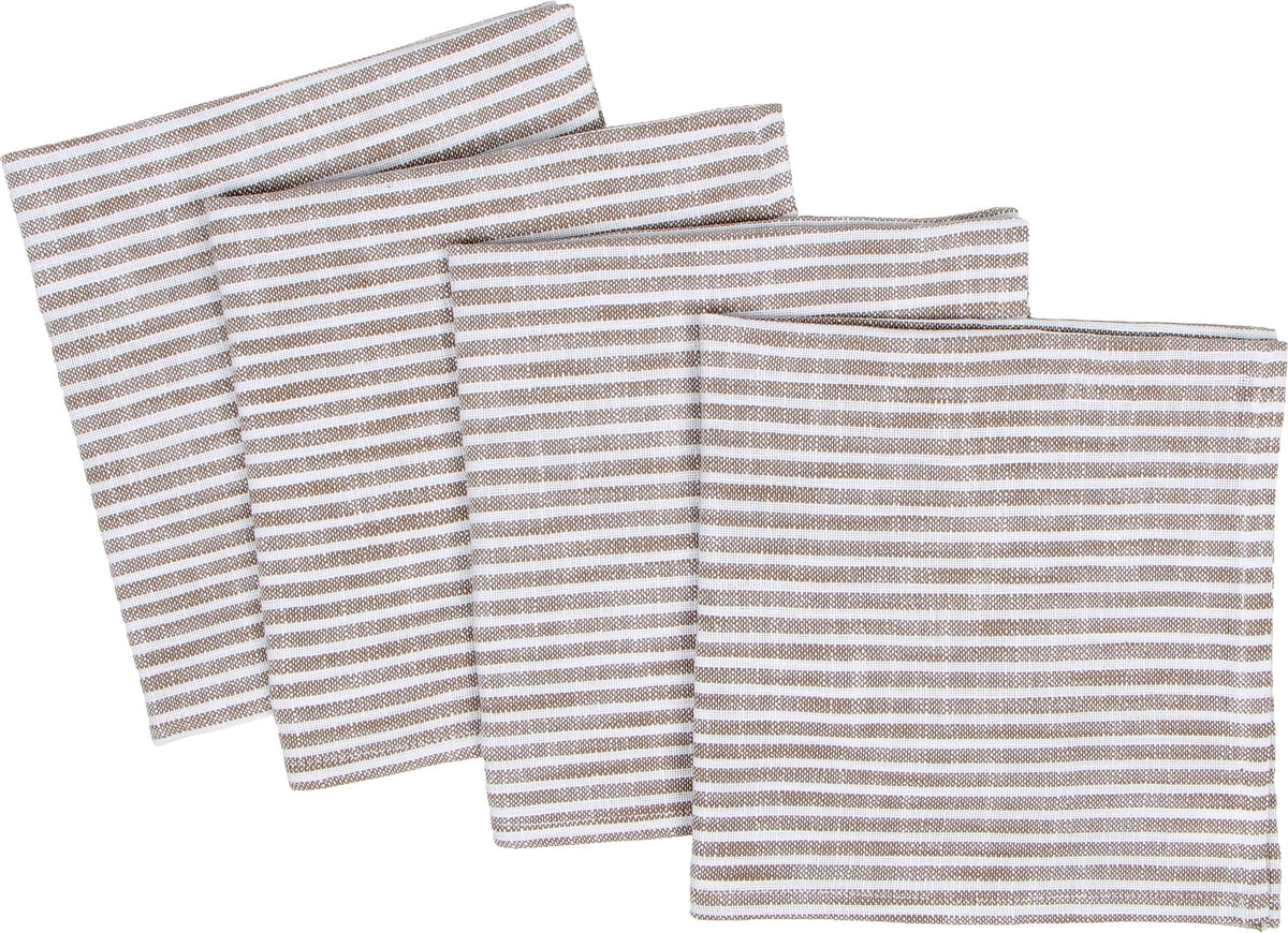 KAF Home Monaco Slubbed Cotton Dinner Napkins - Set of 4