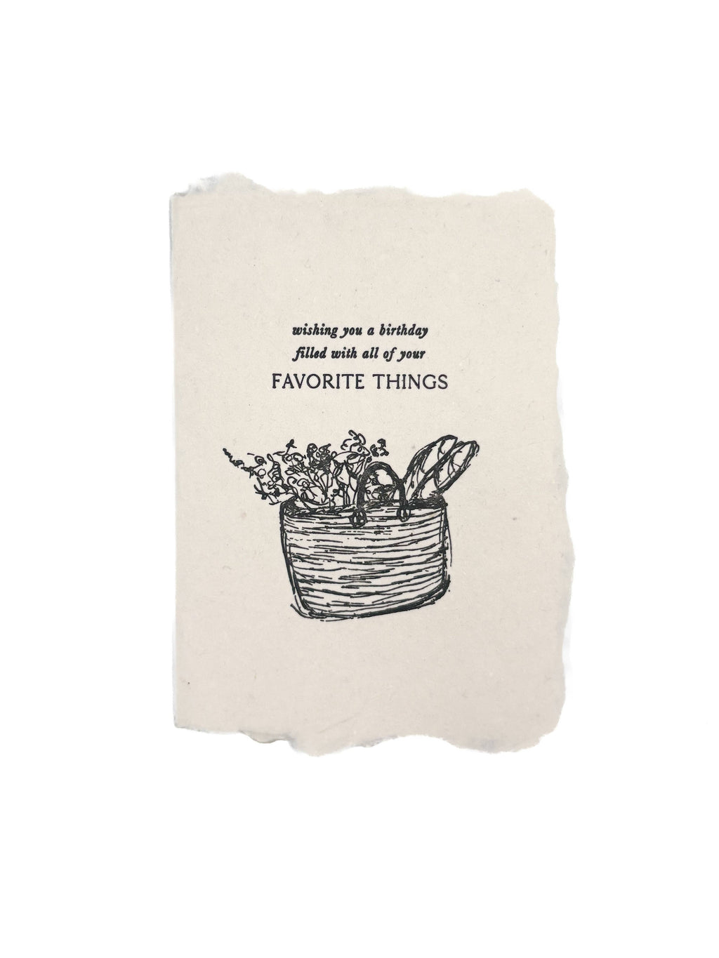 Happy birthday basket card