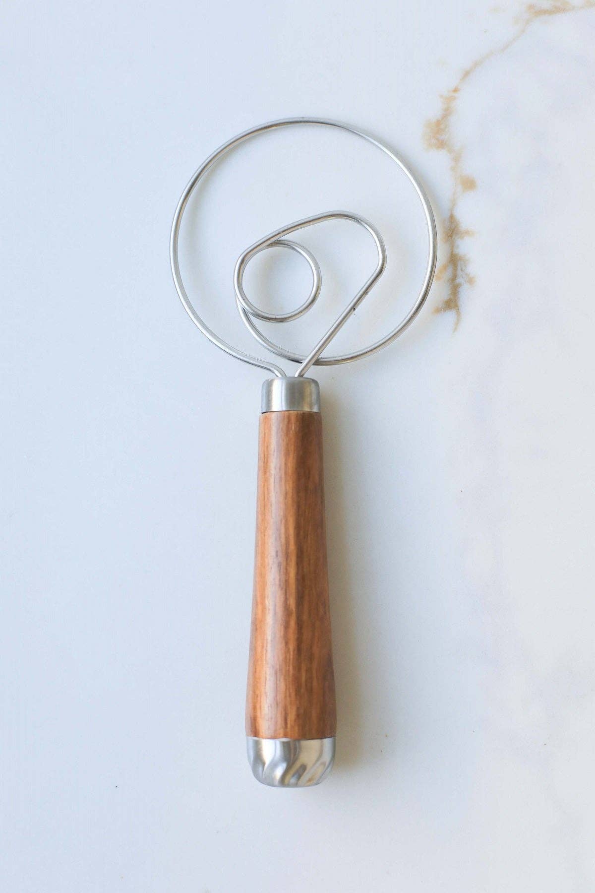 Rosewood Wooden Handle Dough Whisk