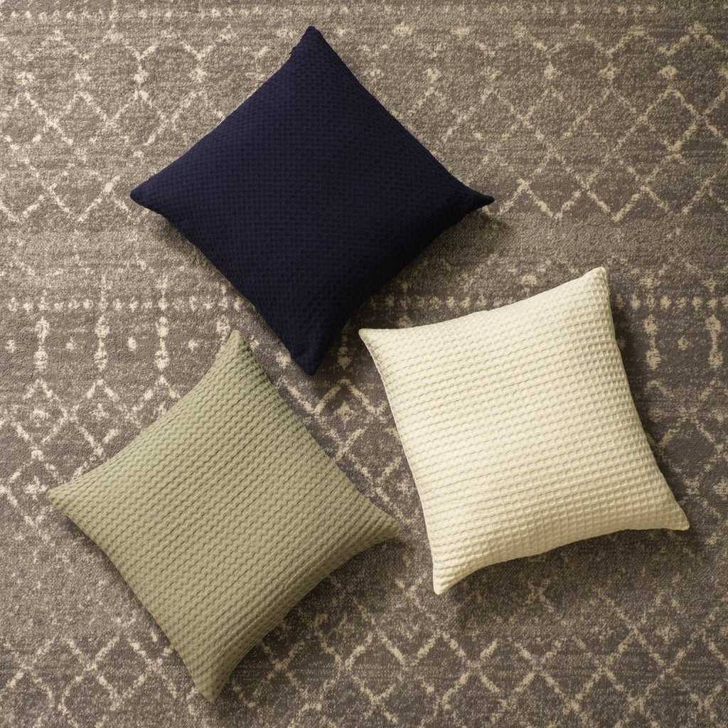 KAF Home Jumbo Waffle Filled Decorative Pillow, 20" x20"