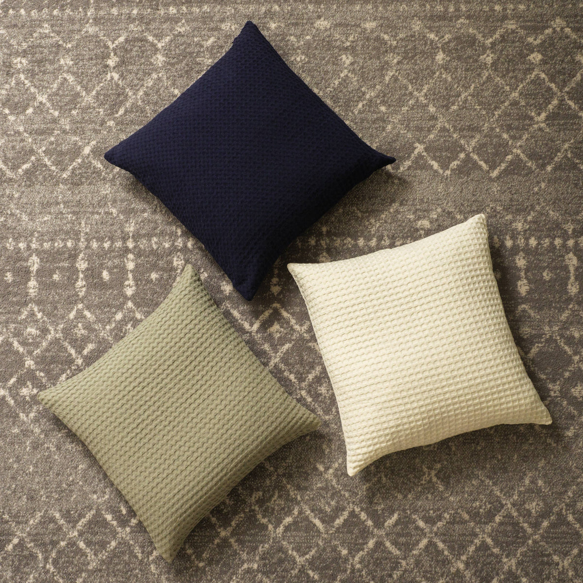 KAF Home Jumbo Waffle Filled Decorative Pillow, 20" x20"