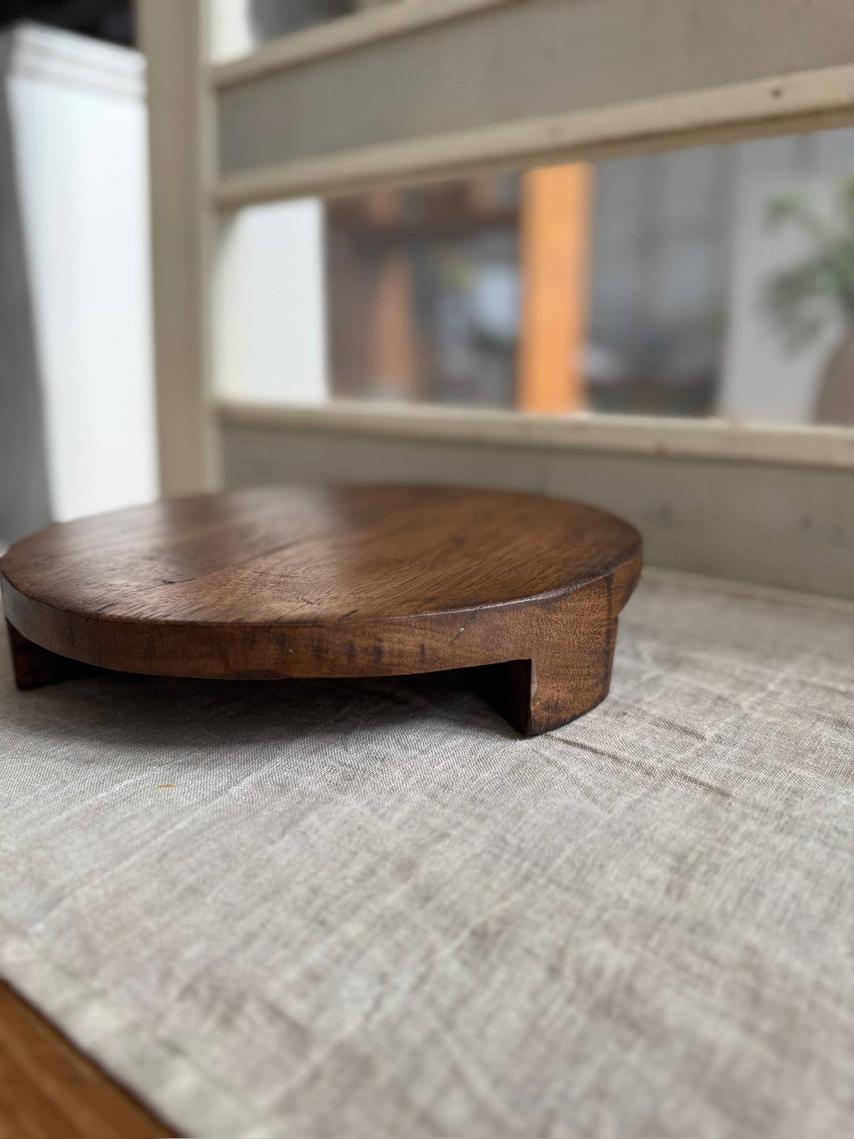 Found Wood Pedestal Large