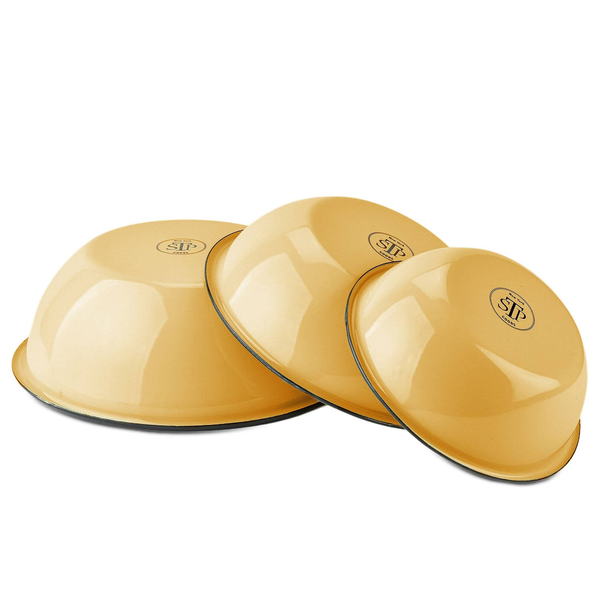 Cream Enamel Bowl Set of 3