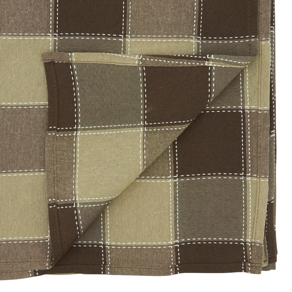 Stitched Plaid Tablecloth