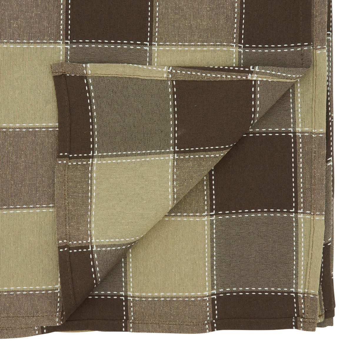 Stitched Plaid Tablecloth