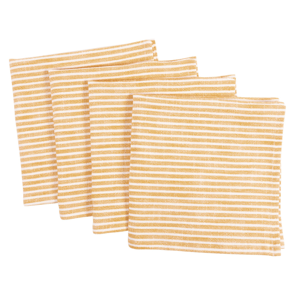 KAF Home Monaco Slubbed Cotton Dinner Napkins - Set of 4