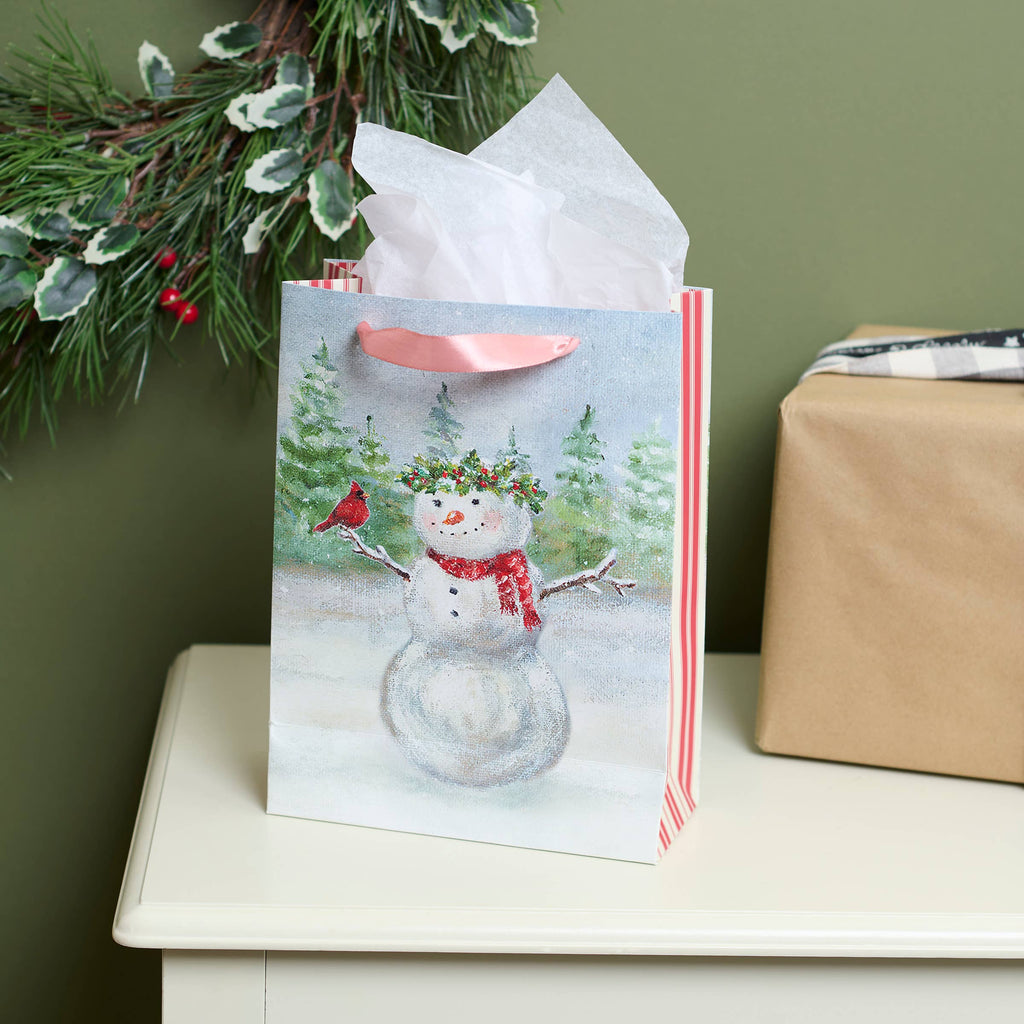 Snow Family Small Gift Bag