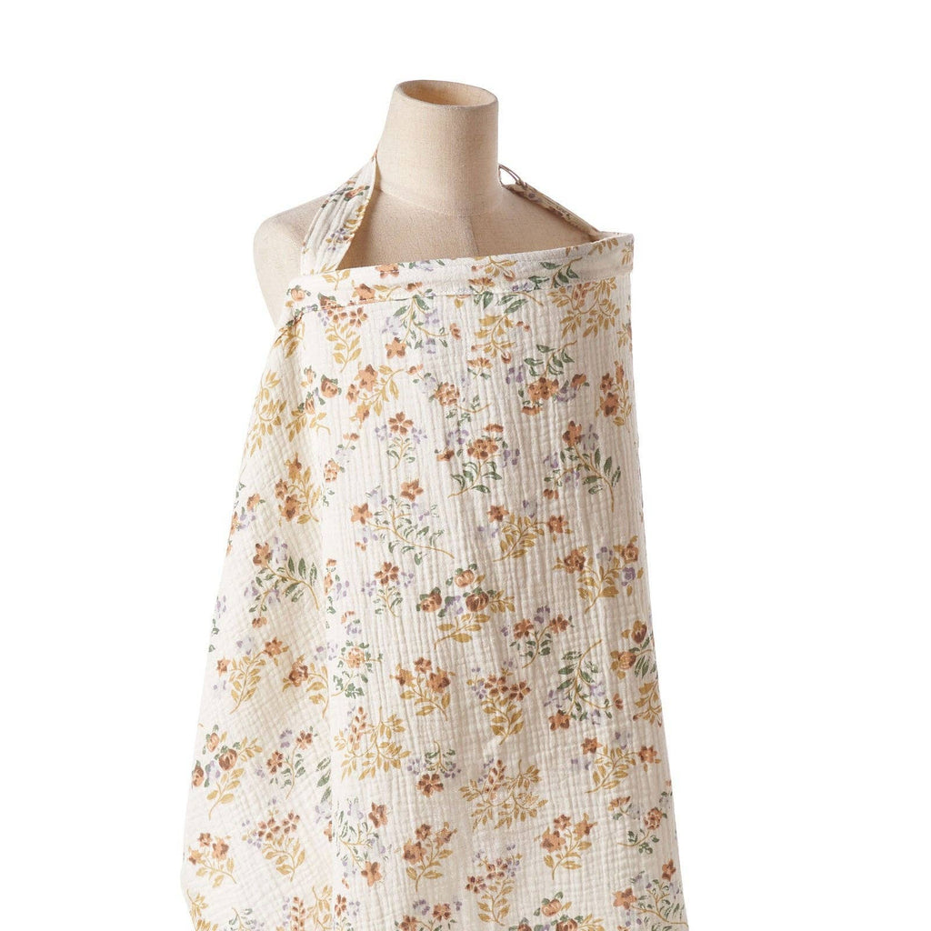 Cotton Nursing Cape with Floral Prints for Moms