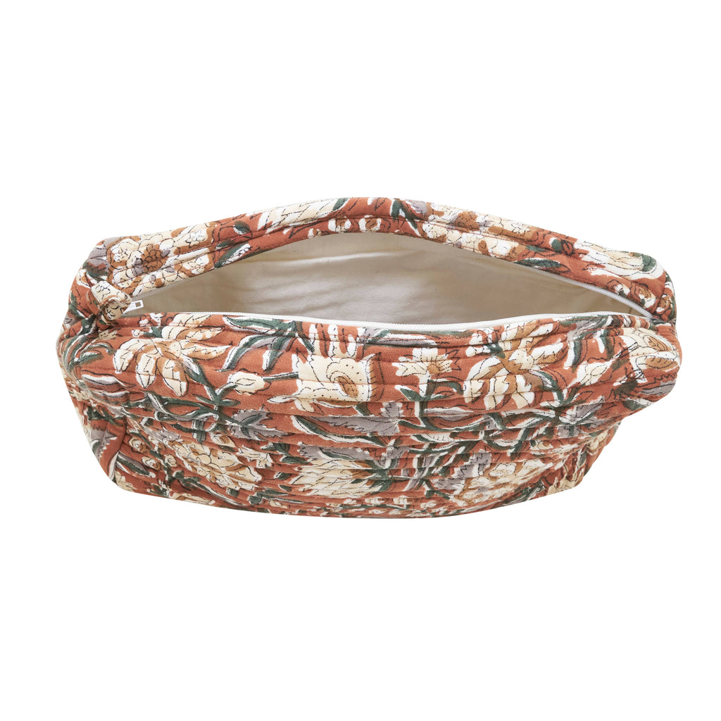 Hand Block Print Cosmetic Bag