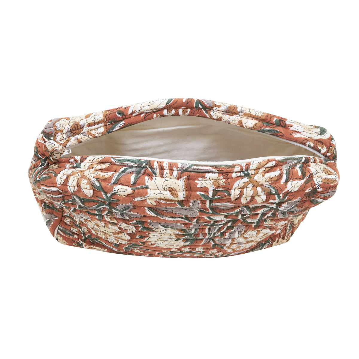 Hand Block Print Cosmetic Bag