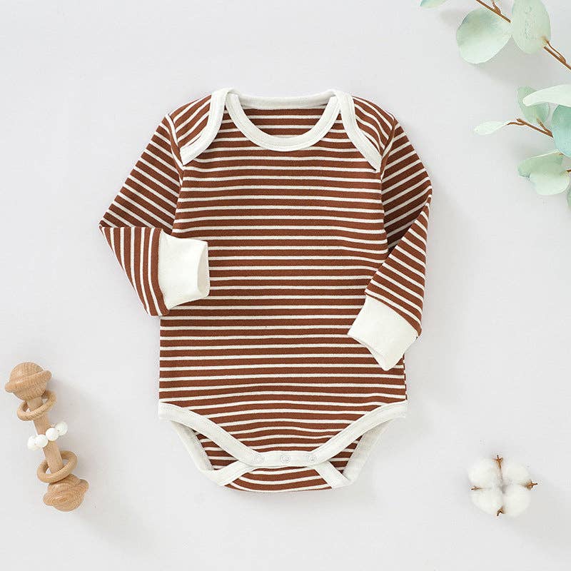 Striped Baby Onesie Soft Cotton Casual Bodysuit