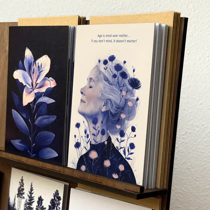 Walnut Greeting Cards Display (countertop and/or wall mount)