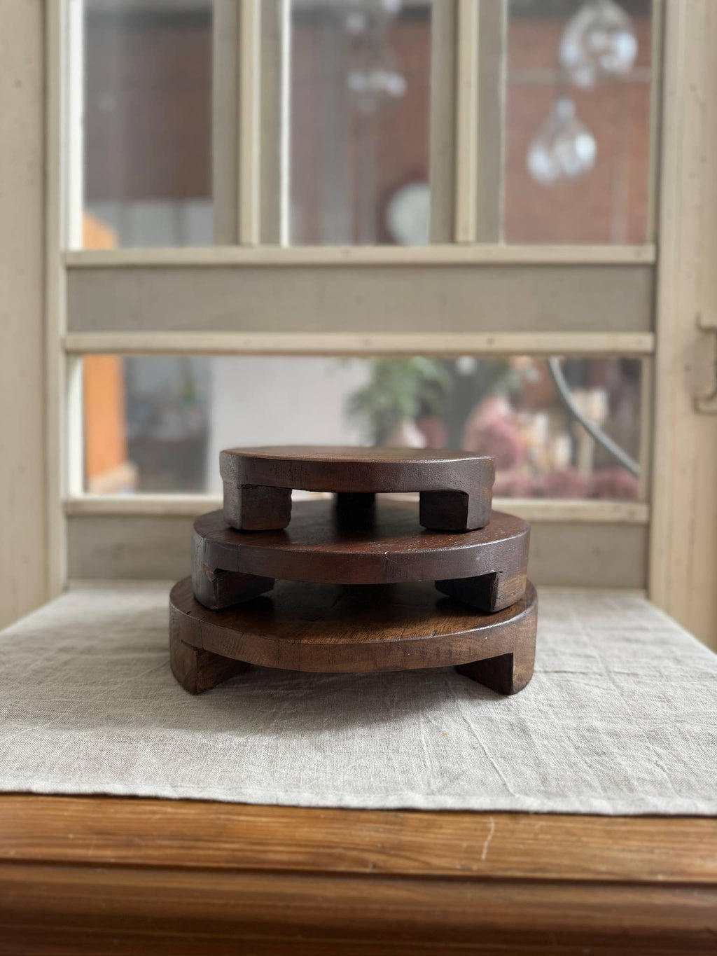 Found Wood Pedestal Large