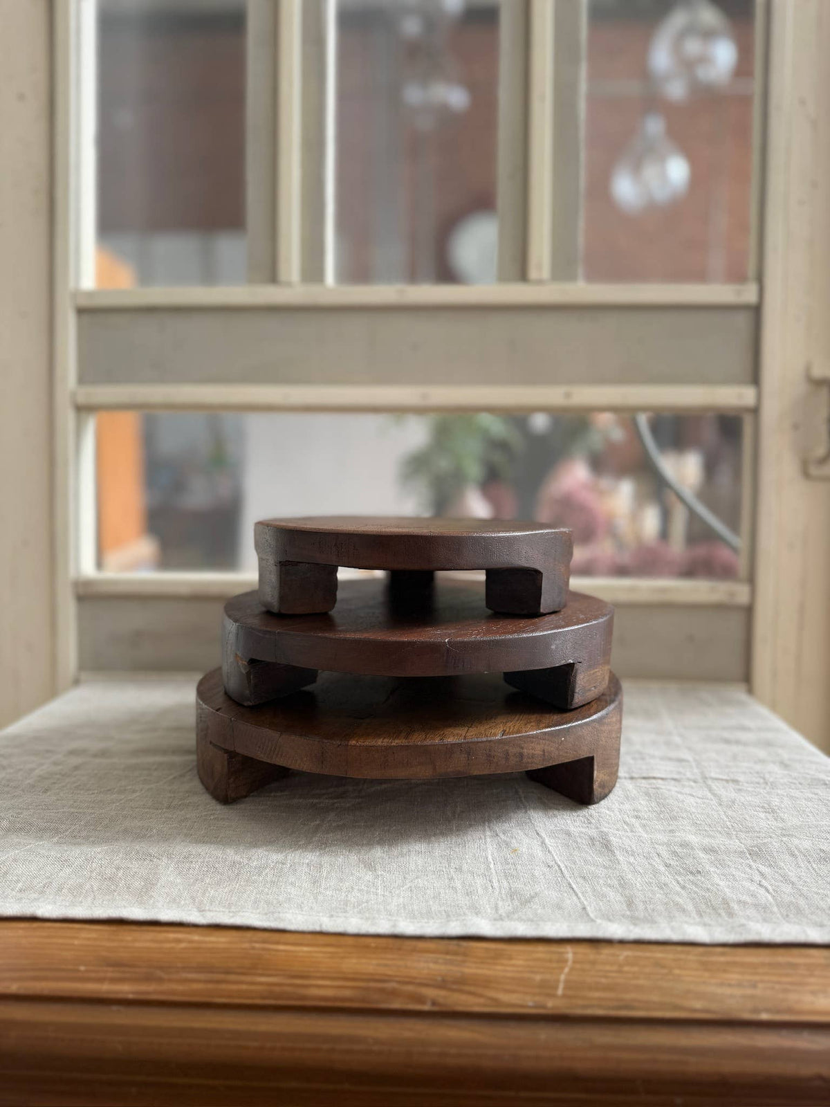 Found Wood Pedestal Large