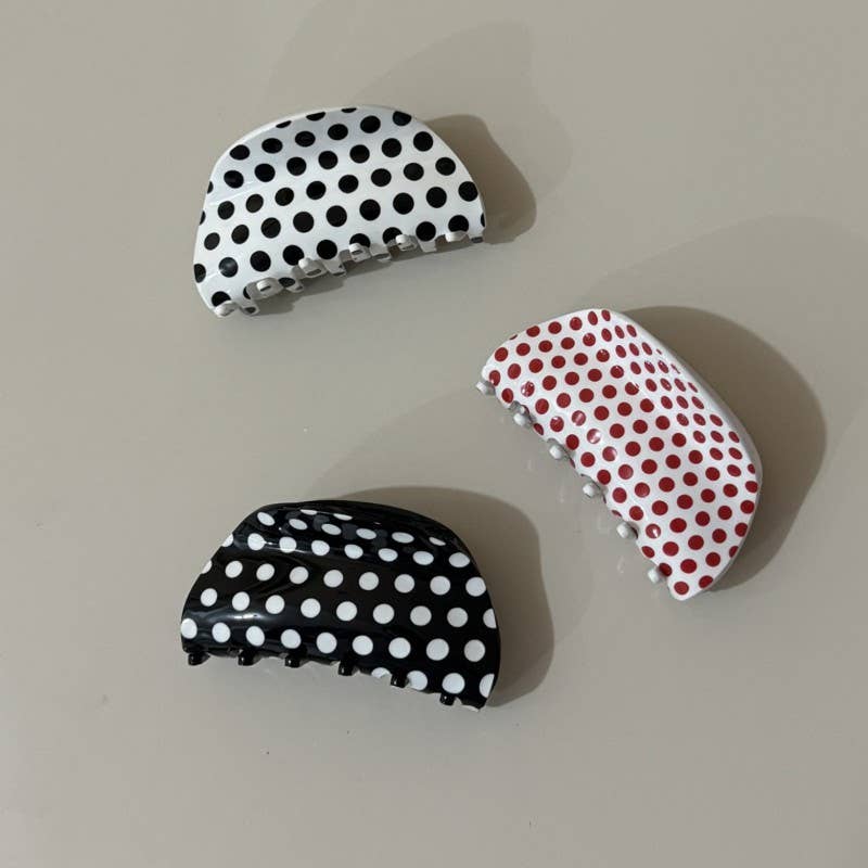 JUMBO POLKA DOT HAIR CLAW CLIPS | 40H1018